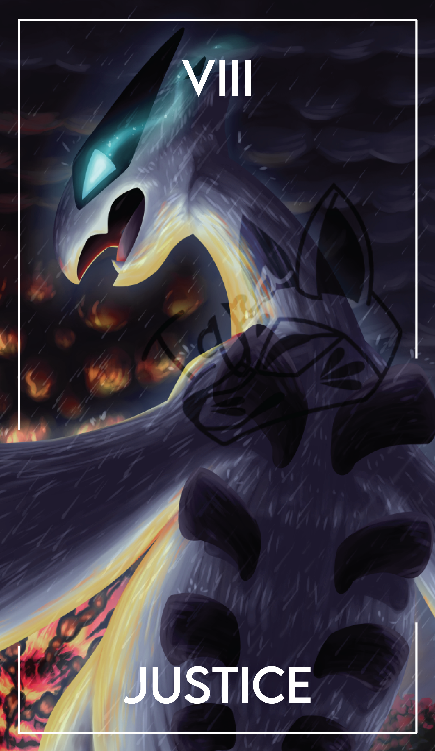 Lugia Tarot Justice Card VIII